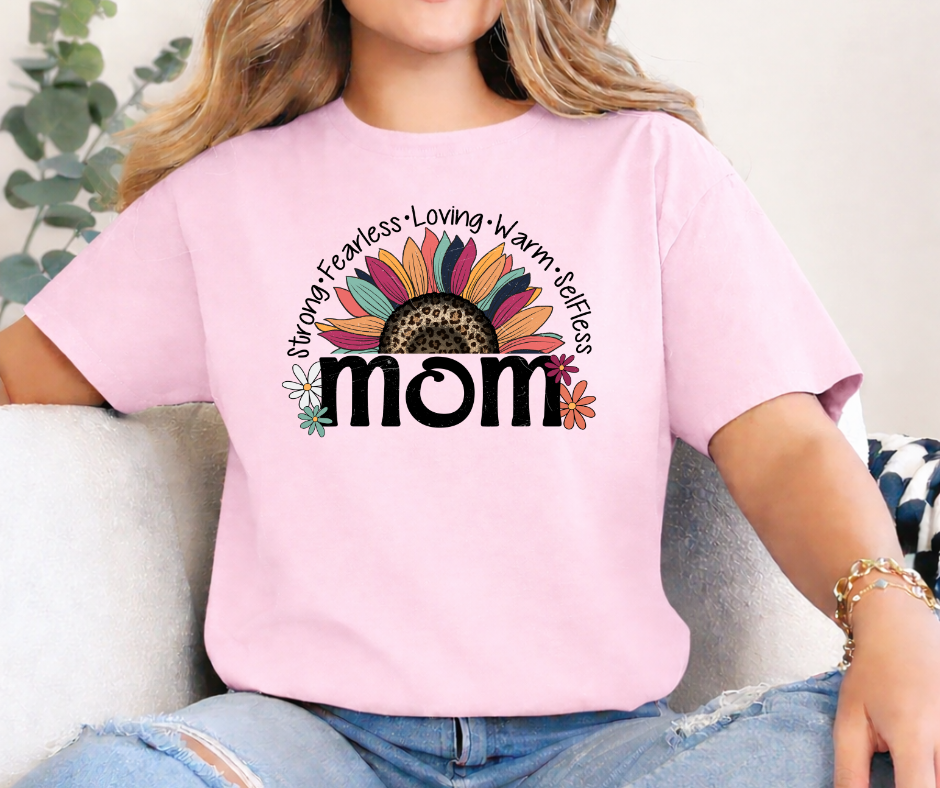 CAMISETA MOM FLOR