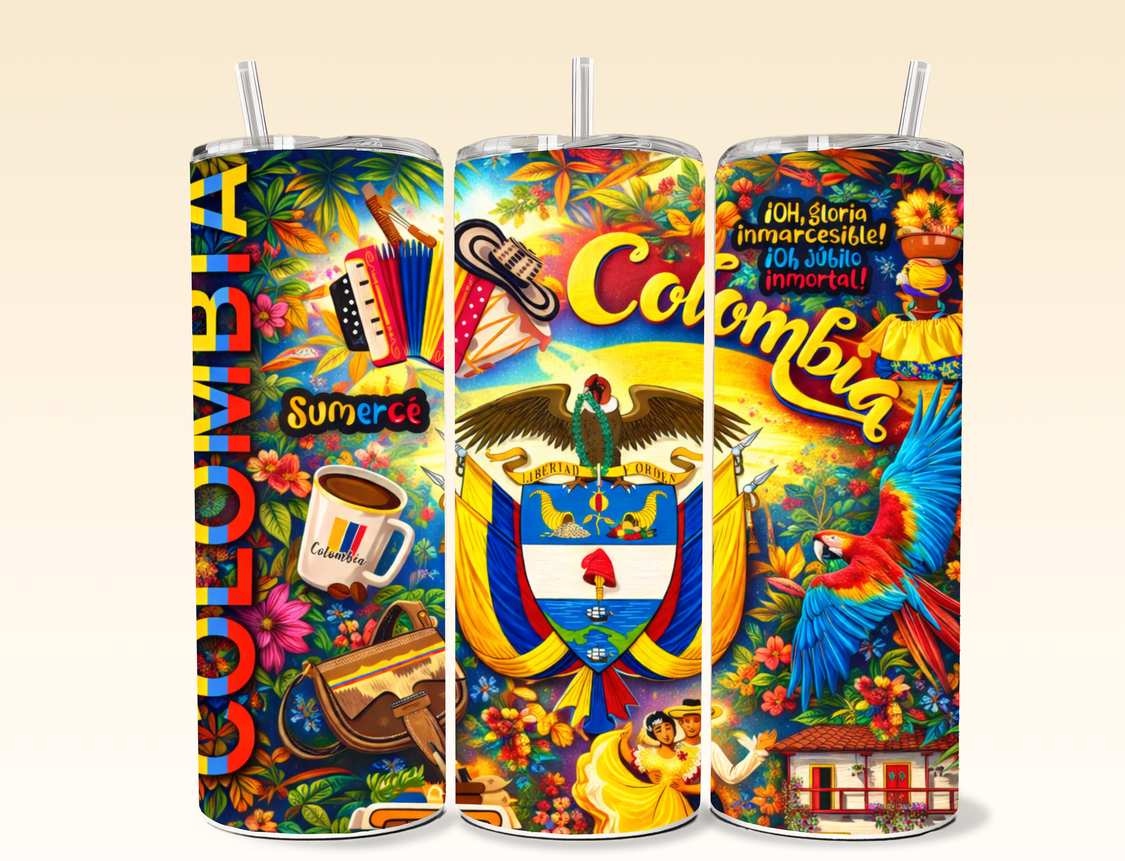 TUMBLER ESCUDO COLOMBIA