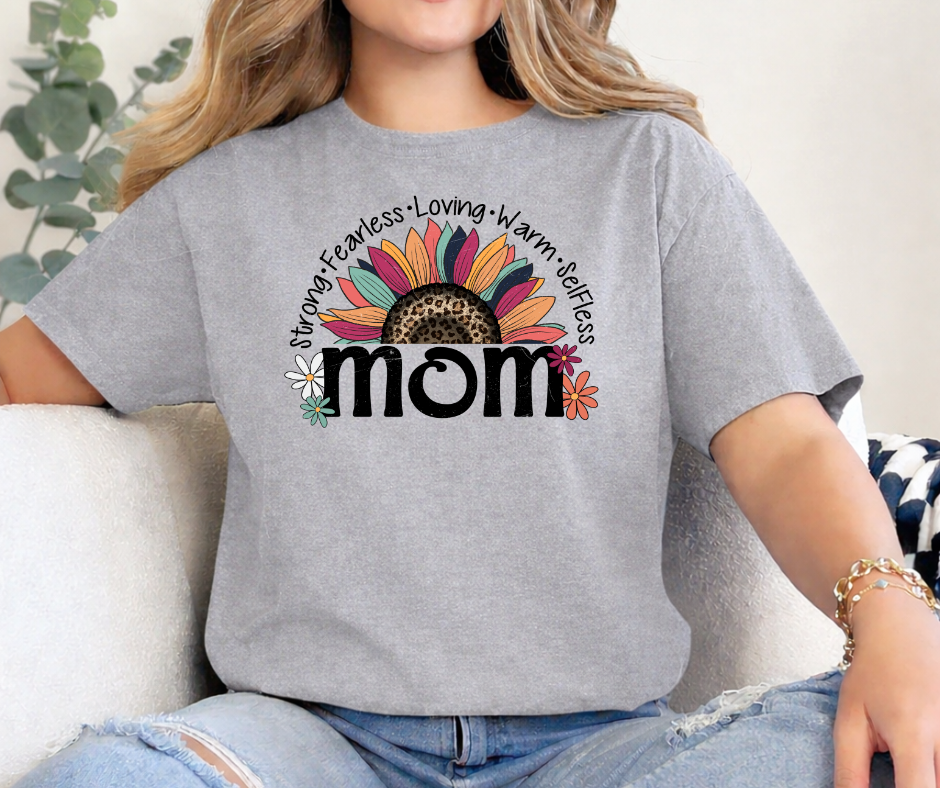 CAMISETA MOM FLOR