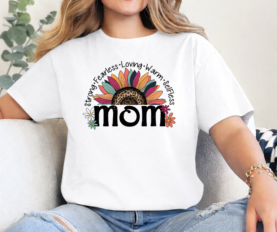 CAMISETA MOM FLOR
