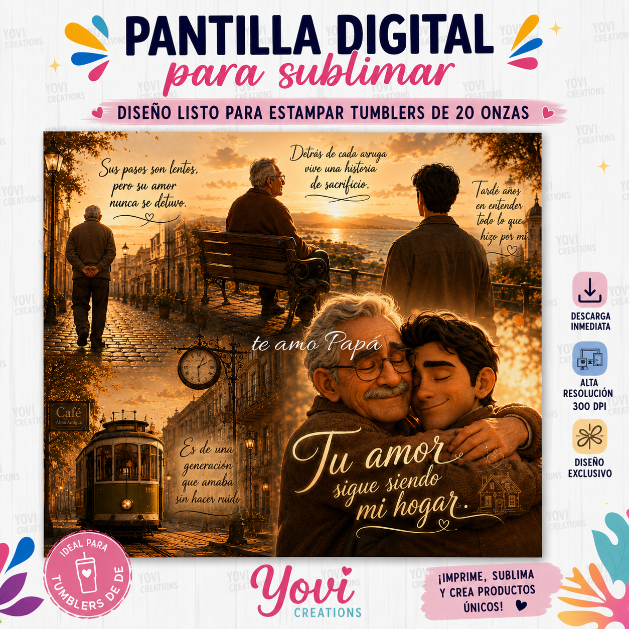 plantilla te amo papa-hijo